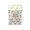 Christmas-themed crystal diamond nail sticker with Santa, tree, and reindeer patterns - Model to4515 Crystal