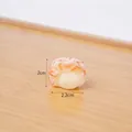 Miniature realistic PVC scallop meat model, 2.2cm size for DIY kitchen play decor - Scallop Meat