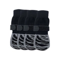 Waterproof non-slip dog socks with adjustable straps in black and gray colorway - XS / Black Tiger Paw Anti-Slip [OPP Bag]