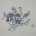 Bélières en acier inoxydable argenté pour la fabrication de bijoux DIY et pendentifs - 5*10mm / Couleur Acier