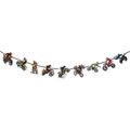 Motorcycle birthday party banner featuring colorful stunt riders and racing bike motifs - Motorcycle Pattern Accessory Banner (Y-00571-2)