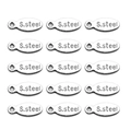 Set of 15 oval stainless steel charms for jewelry making with S.Steel engraving - Steel Color Engraved 4x10mm