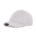 Light grey full mesh baseball cap with short brim for summer outdoor sun protection - Adjustable / Light Gray