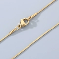 Polished 18K gold vacuum plated stainless steel snake chain necklace with lobster clasp - Gold