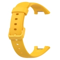 Bright yellow silicone replacement strap for Xiaomi Band 7 Pro with secure buckle clasp - Vitality Yellow