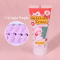 DIY simulation cream glue for handicrafts, 50ml tube in light purple color number 11 - 50g + 1 Nozzle / 11# Light Purple
