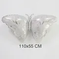 New Large Silver Foil Butterfly (110x55cm)