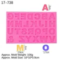 Moule en silicone alphabet rose avec motif Union Jack pour déco de gâteaux et DIY - Style 2 Union Jack / Rose