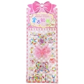 DIY diamond heart sticker set for kids with pink sequin bow and colorful rhinestones - Bow Lace 2
