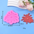 Moule à gâteau en silicone rose, motif pétales, 8,8x8cm pour pâtisserie DIY mousse - Style Ondulation de l'Eau des Pétales (13)