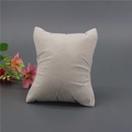 Soft grey microfiber jewelry display pillow for watch and bracelet presentation - Grey Bead Velvet 7.6x8.5