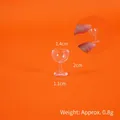 Miniature transparent resin wine glass for dollhouse DIY, 2cm height scale model - 6# Miniature Goblet