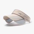 Visiera parasole beige con schermi laterali retrattili e rete traspirante per lo sport - Regolabile / Cachi(25H228)