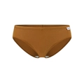 Bragas de algodón acanalado marrón para mujer, vista plana con cintura elástica - S (30) / Marrón