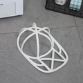 White baseball cap washer frame for laundry protection in washing machines - Set (With Foldable Frame) / Large / Blue