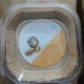 Quadratische Heißluftfritteuse Backpapier-Einlagen in Klarsichtverpackung - Quadratisch / 50 Blatt / Quadratisch Naturbraun Sichtverpackung [50 Blatt]