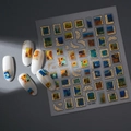 Stickers à ongles Van Gogh vintage avec cadres dorés en relief 3D pour nail art DIY - Série de Chefs-d'œuvre de Van Gogh (CO-325)