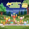 Creative panda bear blind box figurines in a fantasy forest scene, 8.7x6.9x11.9cm size - Childhood Time Series (C048) / Random One