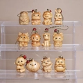 Komplettes Set aus 12 Sternzeichen-Holzanhängern mit geflochtenen roten Kordeln - Thuja-Holz 12 Sternzeichen Set