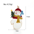 Décoration de Noël bonhomme de neige en fer peint à la main avec ficelle de chanvre - Moufle De Bonhomme De Neige