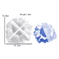 Blue and white splash mountain resin mold for DIY ashtray or display base, 15.8cm size - Style 2 Mountain Ashtray Mold