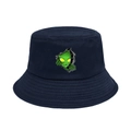 Bob en coton bleu marine avec motif alien vert pour la protection solaire d'été - M(56-58cm) / Bleu marine