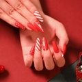 JP1889-Red Xmas Matte Snowflake