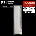 165mm*OD 10mm*ID 8mm (6 PE Straws + 1 Brush)