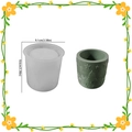 Molde de silicona para tarro de vela de árbol de Navidad con relieve, 9,1x8,6 cm - Caja de almacenamiento Árbol de Navidad Relieve - Base / Diámetro 9,1 cm / Altura 8,6 cm