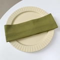 Grass green elastic knitted headband with vertical ribbed texture for women - Grass Green