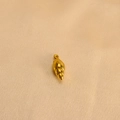 Golden seashell charm pendant in stainless steel for DIY jewelry making accessories - Large Solid Conch (22.5mm)