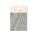 Adesivi per unghie margherite 3D to 5102 con rivestimento metallico per nail art - Stile Metallico Margherita Oro Colorato (to5102)