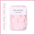 Portable pink petal soap paper in travel case with a refreshing rose fragrance - Pink Rose [Boxed]