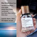 Car and home ocean fragrance diffuser with wood grain lid and 160ml glass bottle - Large Time - Azure Ocean