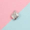 Polished stainless steel strawberry shaped pendant charm for DIY jewelry and necklaces - Strawberry