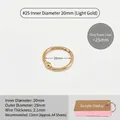 25mm gold metal loose-leaf binder ring with 20mm inner diameter for paper binding - 25# ID 20mm / Light Gold