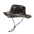 Sombrero de sol de camuflaje para exteriores con bordado de montaña y cordón - M (56-58cm) / Camuflaje Púrpura