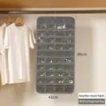 Gray 80-pocket double-sided jewelry organizer bag in non-woven fabric 86x43cm - 80 Pockets / Gray