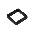 Minimalist black square 3D floating display box for jewelry and earrings storage - Transparent Box