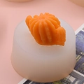 Cactus silicone mold for succulent candles and soap making with a finished wax sample - Columnar Cactus Shape(4)