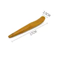 Manual sandalwood massage tool with 17cm length and curved ergonomic design for body scraping - Scented Wood Half-Side Scraping Stick