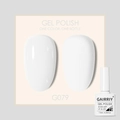 GAIRRIY G079 white nail polish gel showing glossy and matte effects in 7.5ml bottle - White (079)