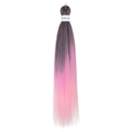 Tresses Easy Braids de 26 pouces avec dégradé de couleur du violet foncé vers le rose - Ombré Violet vers Rose (FR-26)