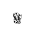 Vintage silver street style hollow wave patterned stainless steel earring for men - 4# Hollow Wave Steel Color Single