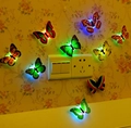 Luminous butterfly wall stickers in multiple colors for warm home decoration glow effects - Glow Butterfly Wall Sticker