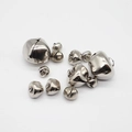 Campanellini a croce in nichel argento lucido di varie dimensioni per collari e DIY - Argento / 10mm