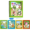Libro da colorare magico ad acqua riutilizzabile con penna e illustrazioni di animali del bosco - Parco Divertimenti Panda