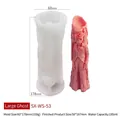 Geisterbräutigam Skelett Silikonform für DIY Halloween Kerzen 50x167mm Größe - Großer Geisterbräutigam