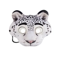 Realistische Schneeleopard EVA Plüsch Halbmaske für Halloween Party Kostüme - Einheitsgröße / EVA Cartoon Schneeleopard Maske