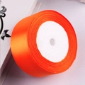 Roll of premium 4cm orange satin ribbon for DIY crafts and elegant gift wrapping decor - Orange Red (88#)